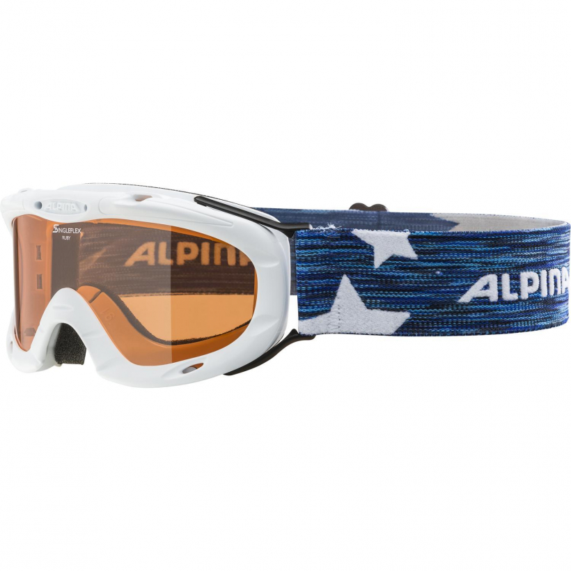 Очки горнолыжные Alpina Ruby S Sh White Sh S1 детские (арт. A7050411) - 